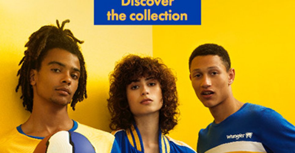 Η Blue & Yellow συλλογή της Wrangler Jean. Back to the '90s